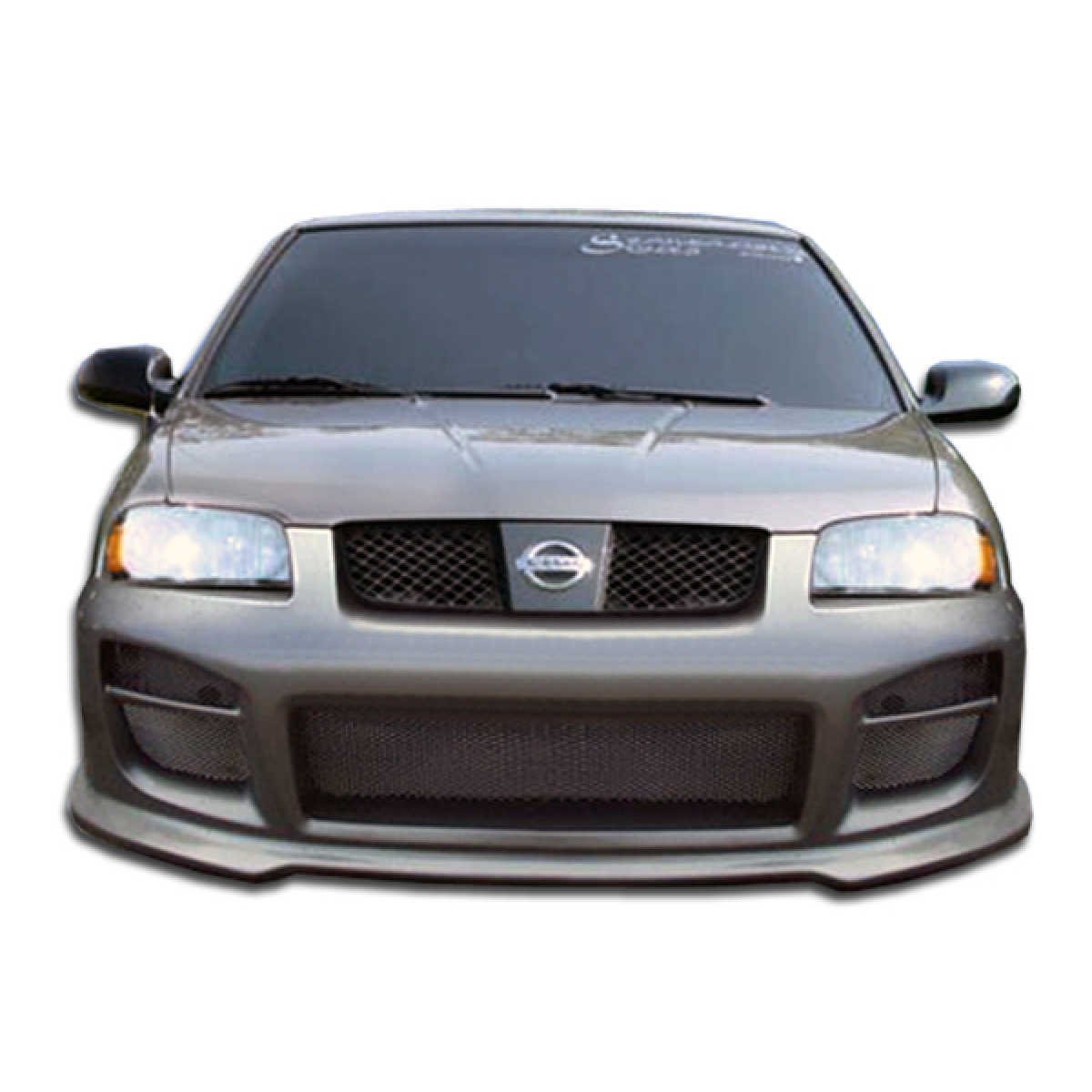 Modify your Nissan Sentra 2004 with our Exterior/Front Bumpers or Lips - Frontal view of Nissan Sentra aftermarket bumper