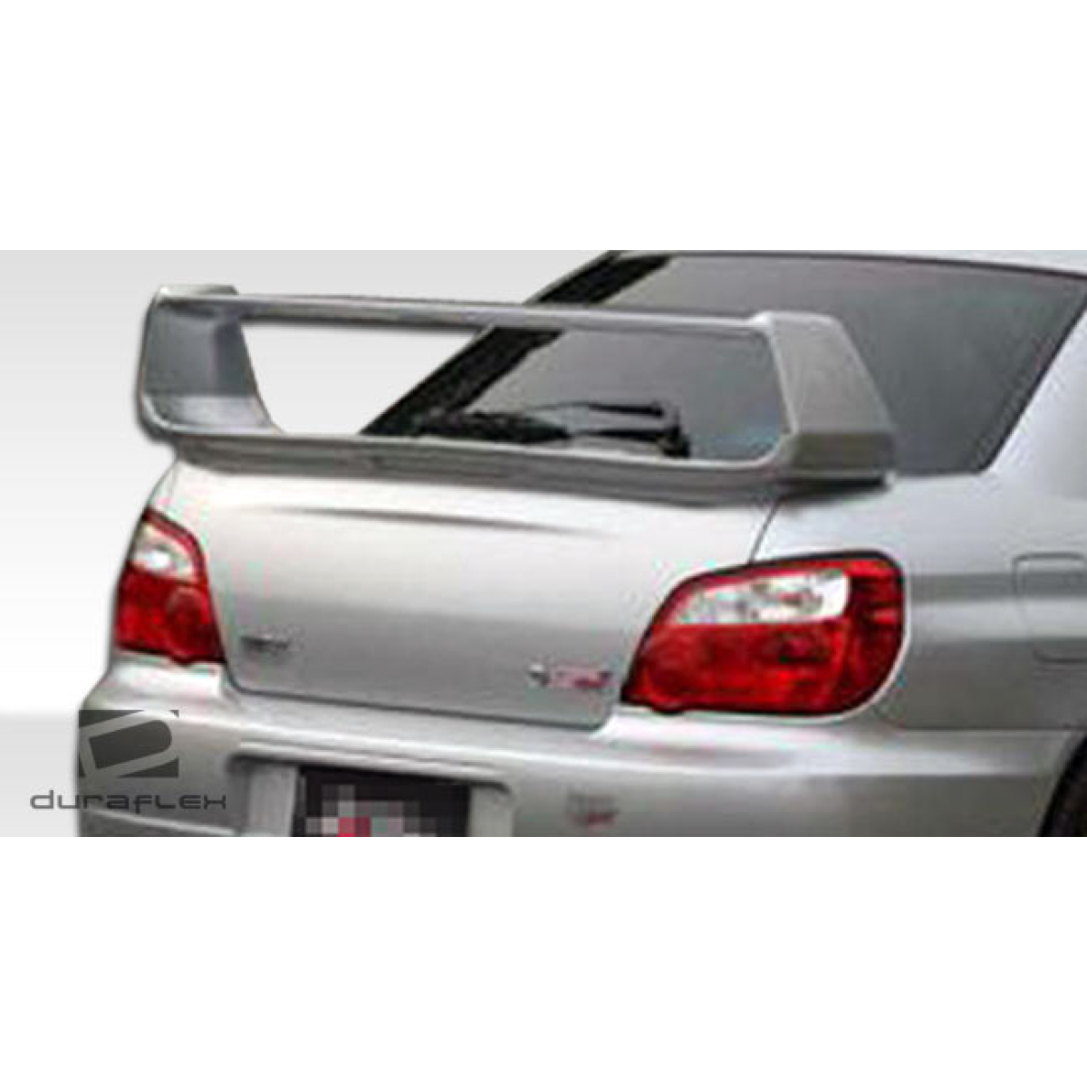 Modify your Subaru Impreza 2002 with our Exterior/Wings - Rear angle showing spoiler on vehicle