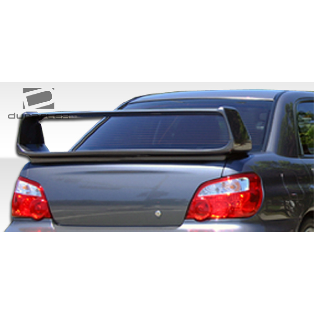 Modify your Subaru Impreza 2002 with our Exterior/Wings - The image shows a rear view of the vehicle