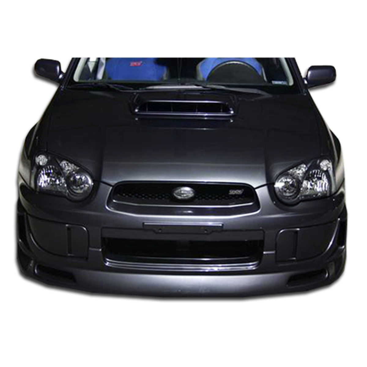 Modify your Subaru Impreza 2004 with our Exterior/Front Bumpers or Lips - Front view of front lip on Subaru Impreza