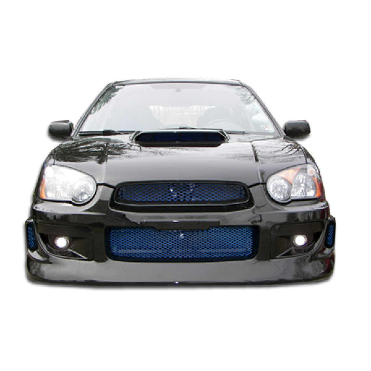 Modify your Subaru Impreza 2004 with our Exterior/Front Bumpers - Front view of Subaru Impreza at a straight angle