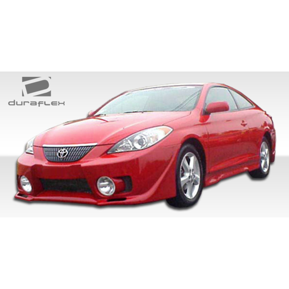 Modify your Toyota Solara 2004 with our Exterior/Front Bumpers or Lips - 45 degree angle front view of a red car