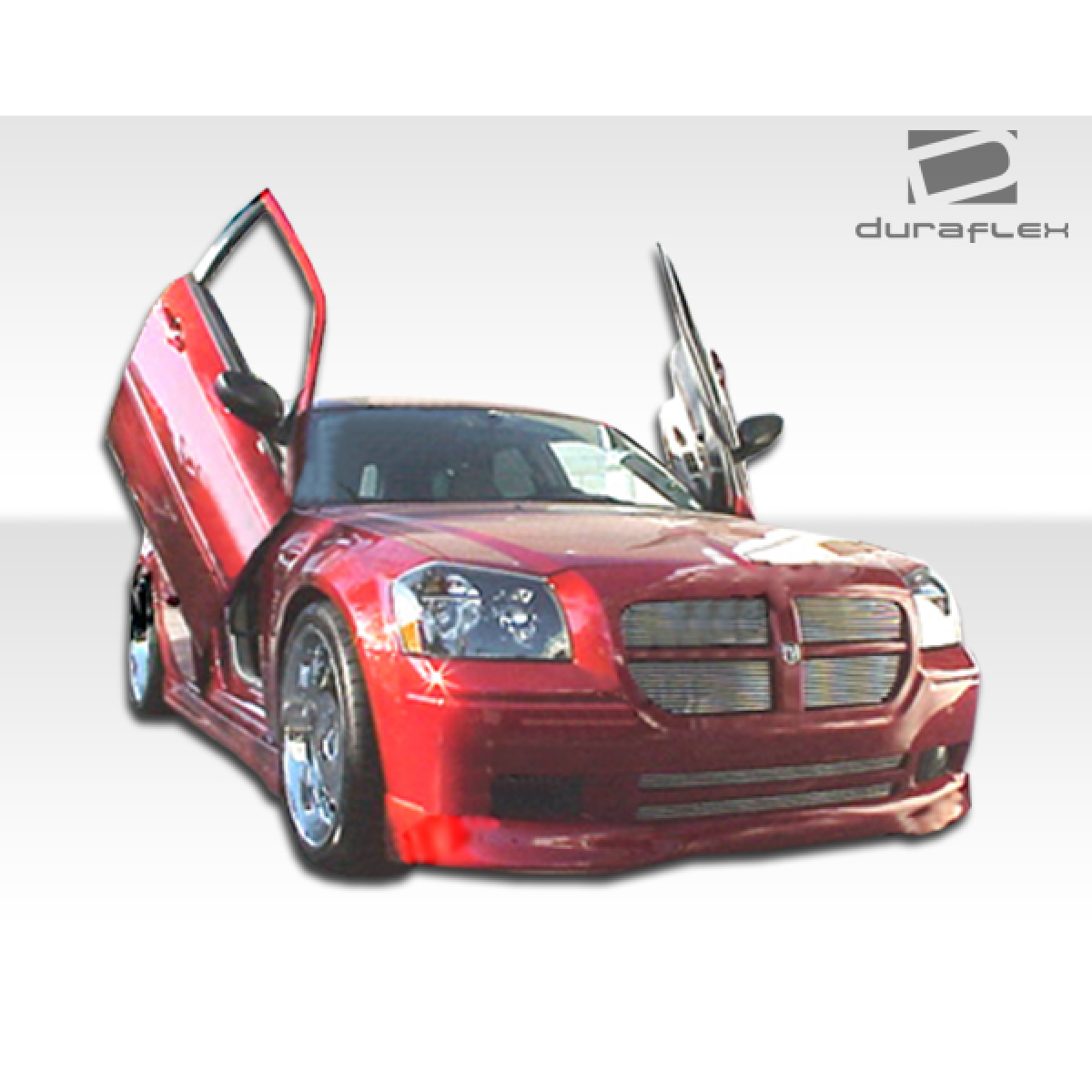 Modify your Chrysler 300 2005 with our Exterior/Complete Body Kits - Front angle view with upward doors open