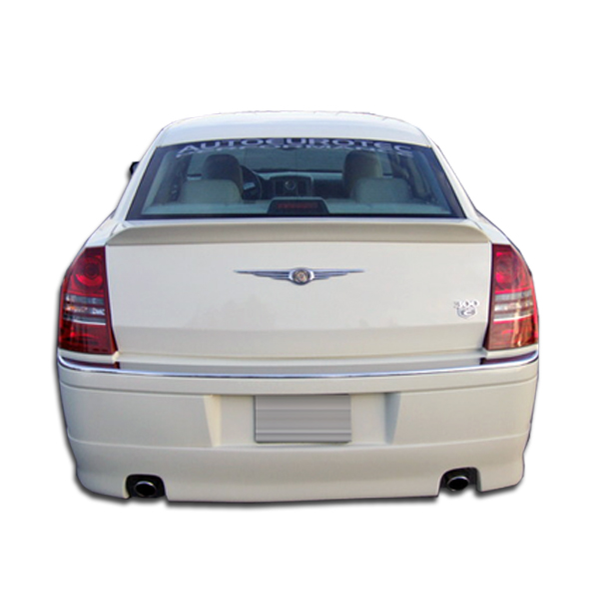 Modify your Chrysler 300 2005 with our Exterior/Wings - Rear angle view of Chrysler 300 trunk spoiler