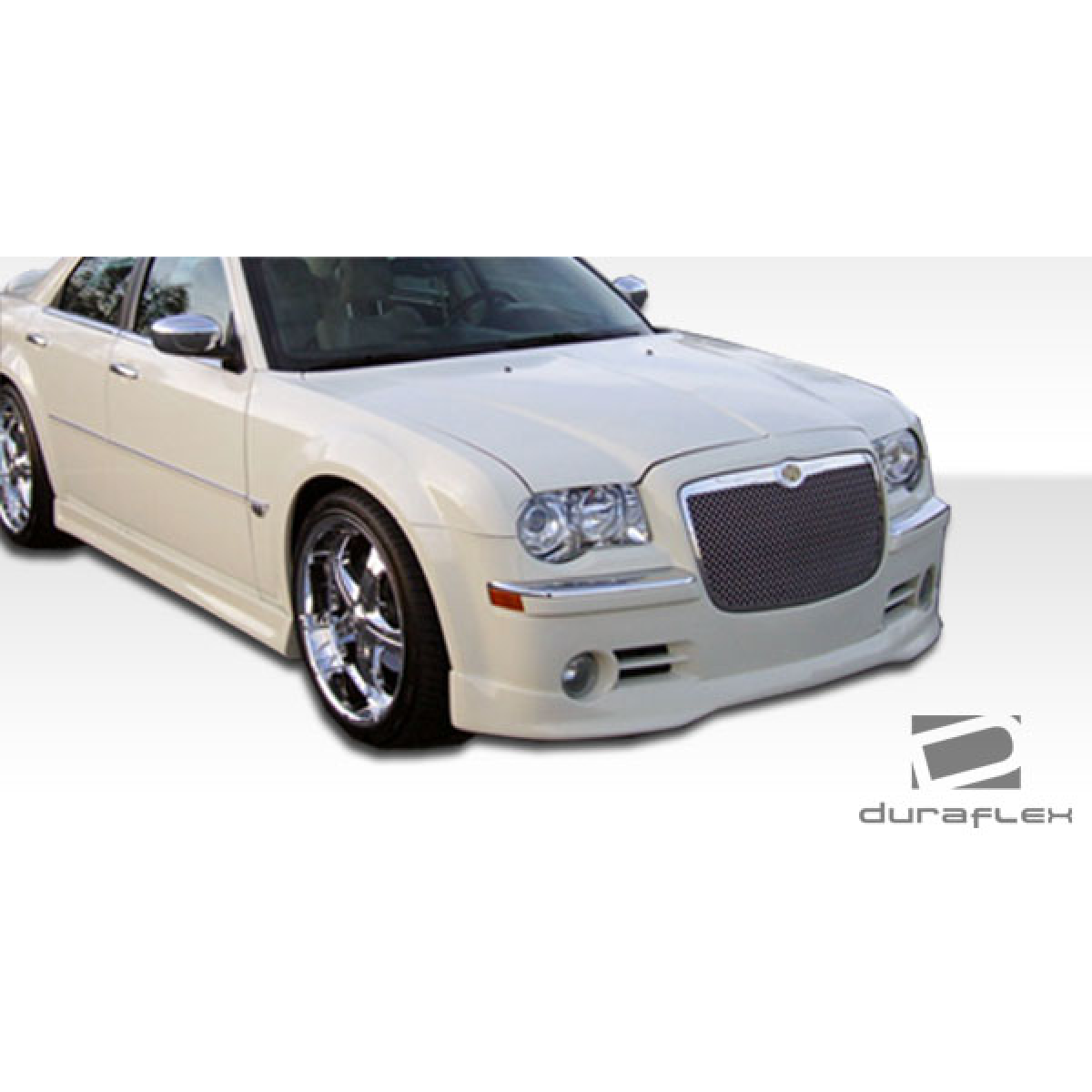 Modify your Chrysler 300 2005 with our Exterior/Front Bumpers or Lips - Front angle view of the Chrysler 300C showing bumper