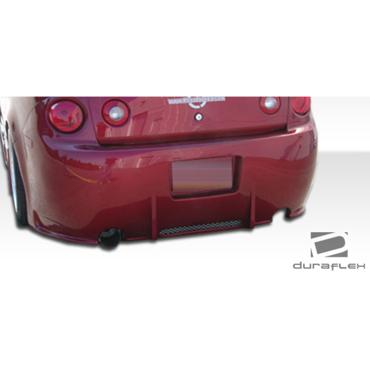 Modify your Chevrolet Cobalt 2005 with our Exterior/Rear Bumpers or Lips - Rear view from low angle showing bumper details