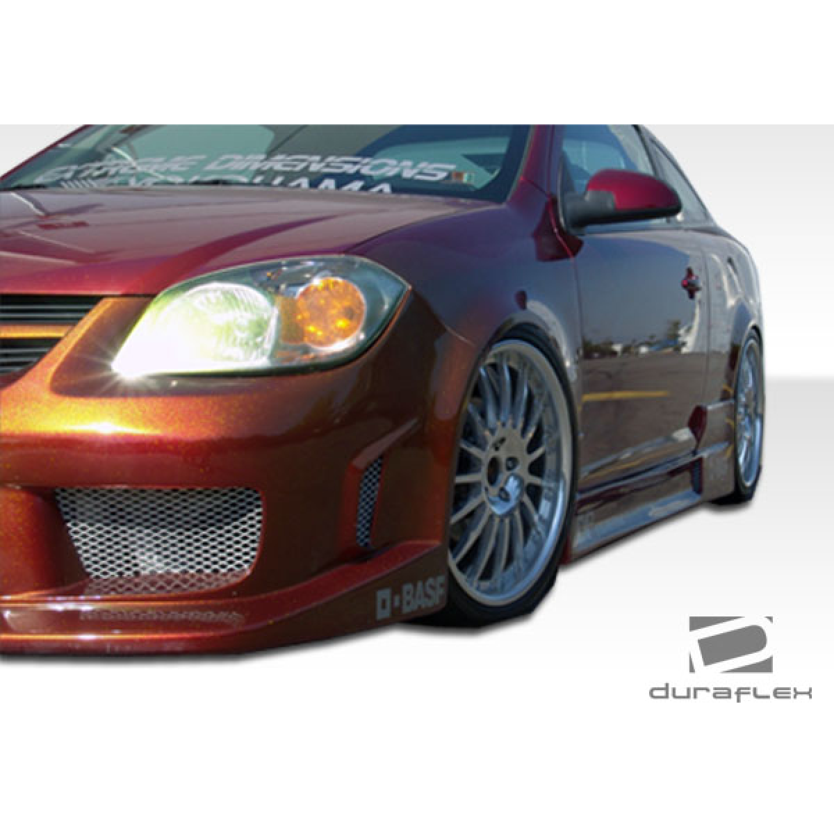 Modify your Pontiac G5 2007 with our Exterior/Complete Body Kits - Low angle close up of vehicle side skirt