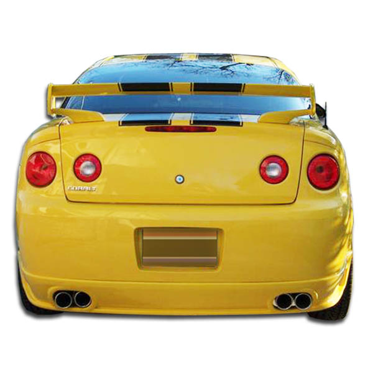 Modify your Chevrolet Cobalt 2005 with our Exterior/Rear Bumpers or Lips - Rear view image of the vehicle from a low angle