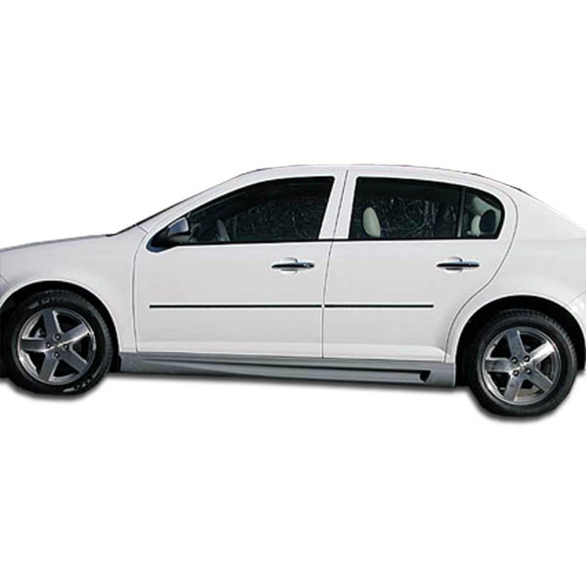 Modify your Chevrolet Cobalt 2005 with our Exterior/Side Skirts - Side view of vehicle at a left profile angle