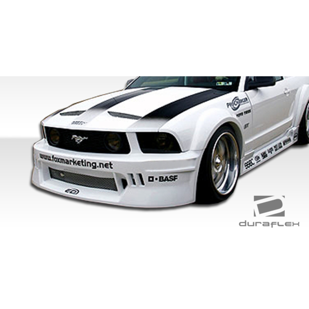 Modify your Ford Mustang 2005 with our Exterior/Front Bumpers or Lips - Front view of the bumper at a low angle