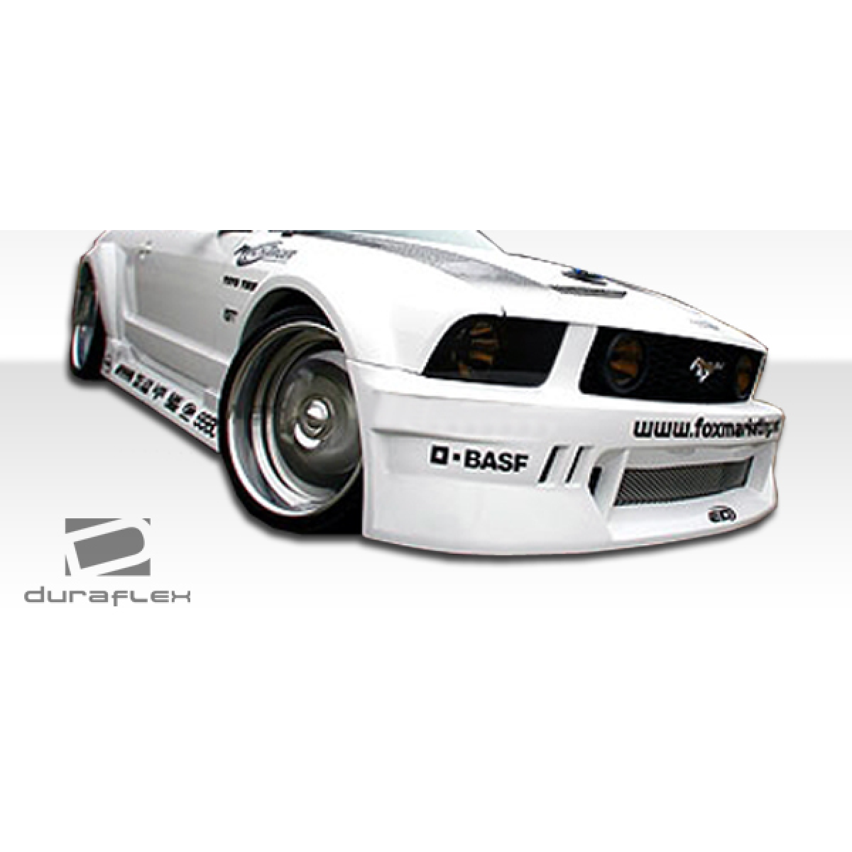 Modify your Ford Mustang 2005 with our Exterior/Front Bumpers or Lips - The part is viewed at a low front angle