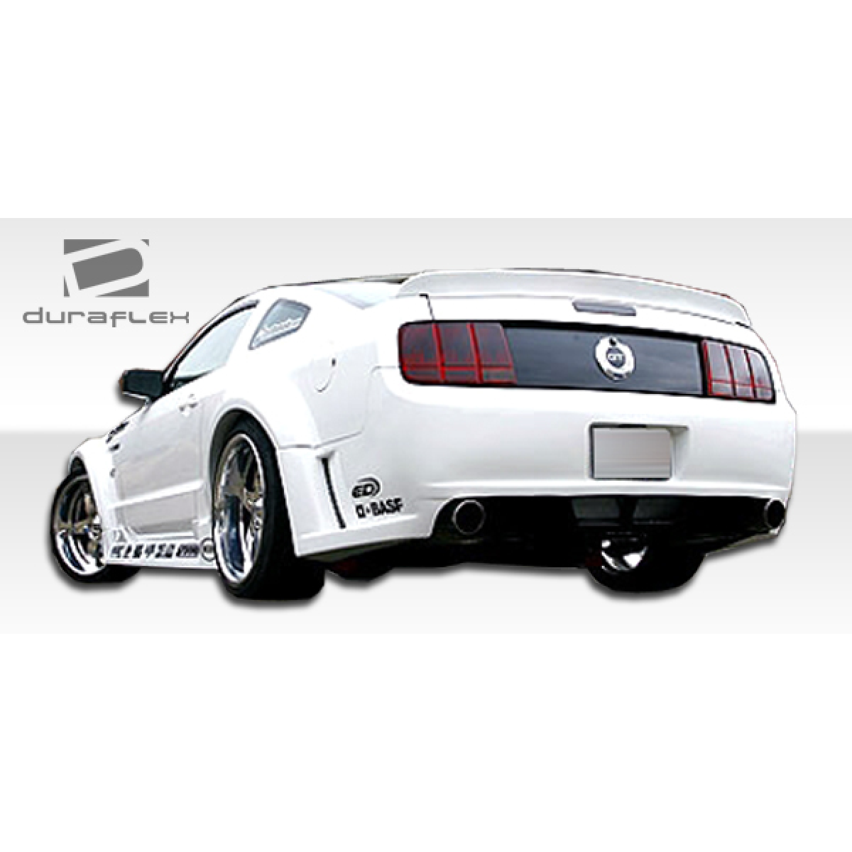 Modify your Ford Mustang 2005 with our Exterior/Rear Bumpers or Lips - Rear angle view showcasing sedan exterior design