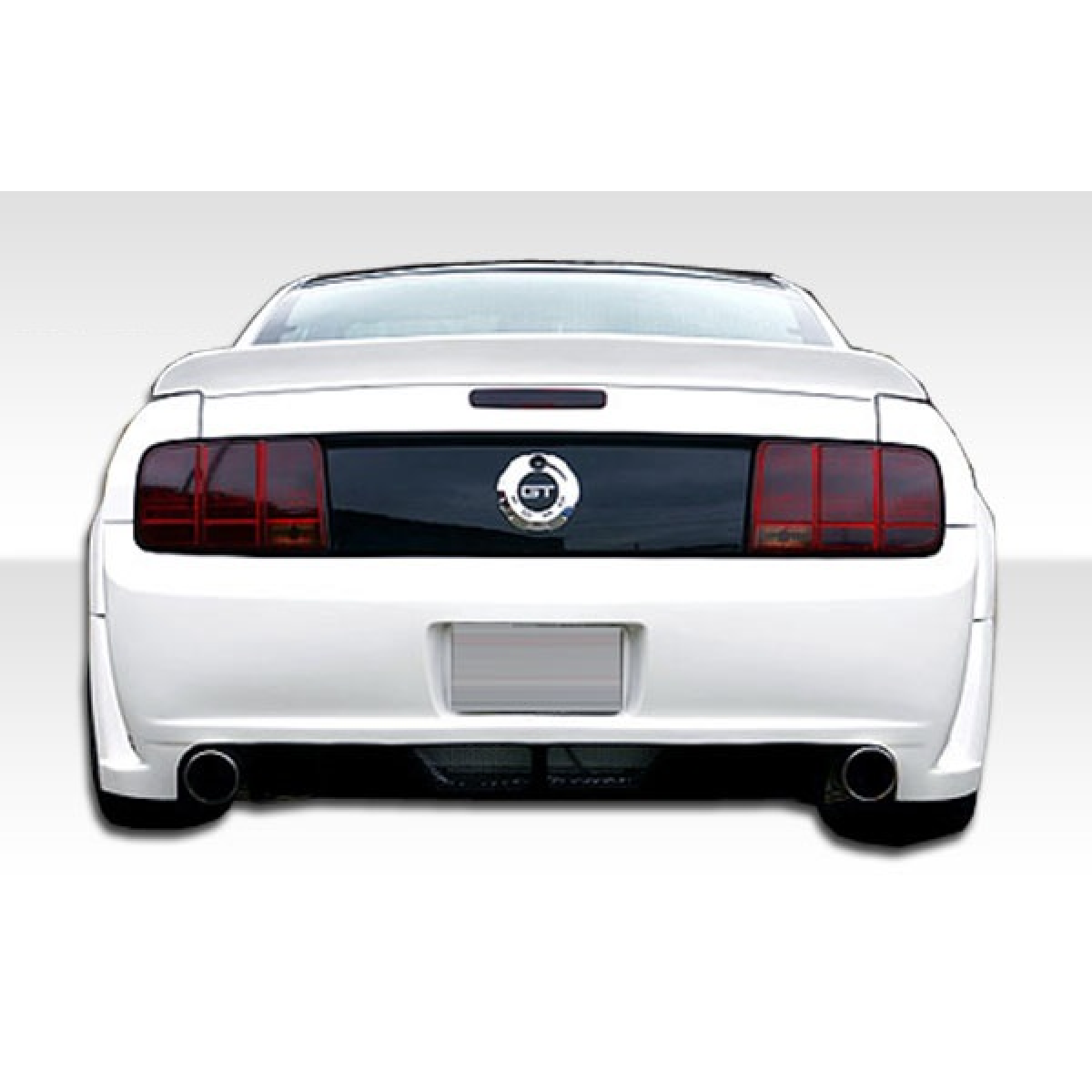 Modify your Ford Mustang 2005 with our Exterior/Rear Bumpers or Lips - Viewed from directly behind the vehicle