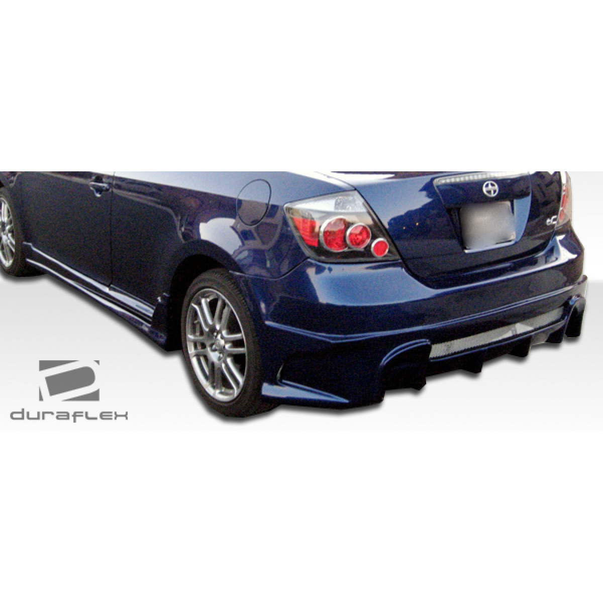 Modify your Scion tC 2005 with our Exterior/Rear Bumpers or Lips - Rear view angle of the Scion tC modified bumper