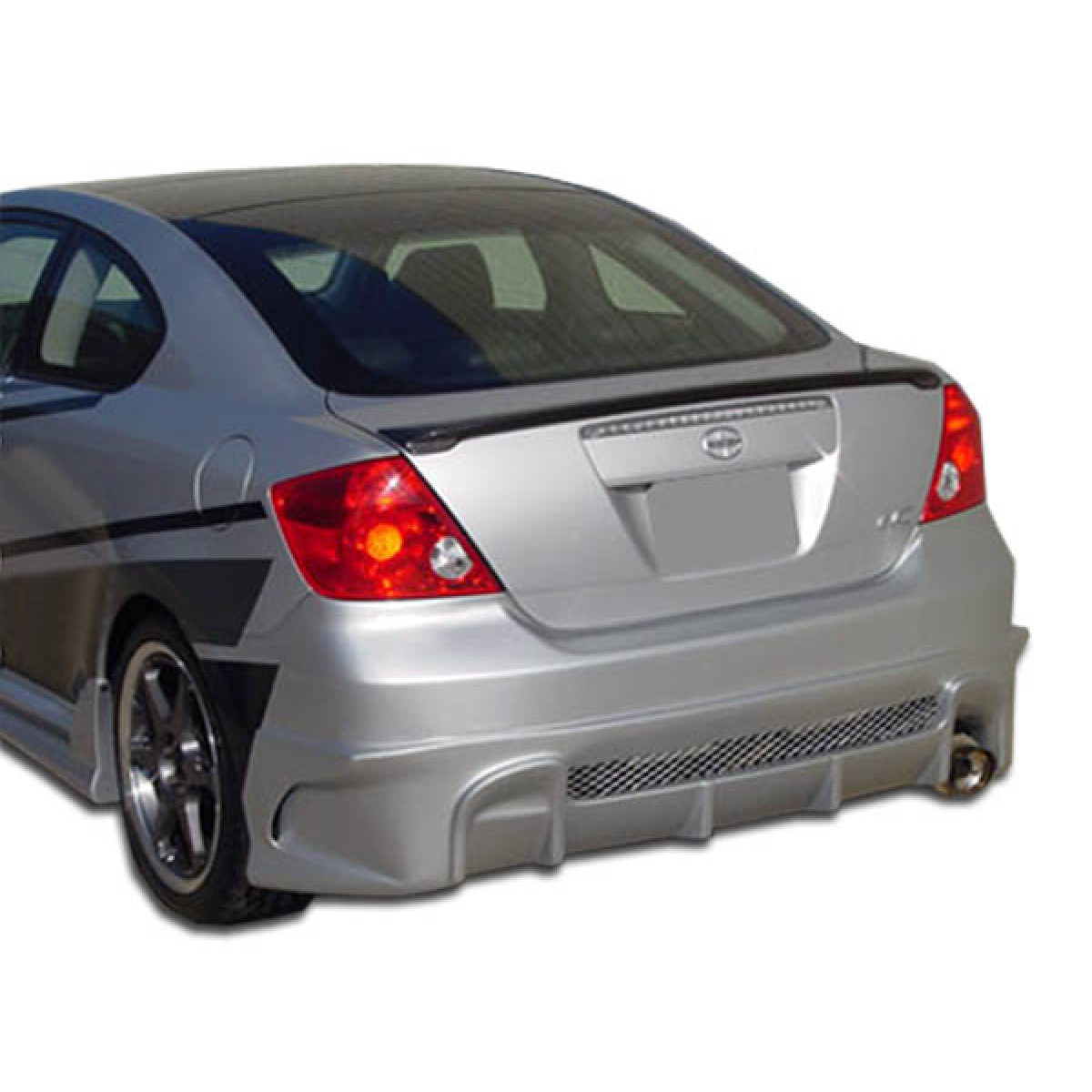 Modify your Scion tC 2005 with our Exterior/Rear Bumpers or Lips - Rear view angle of the vehicle observed