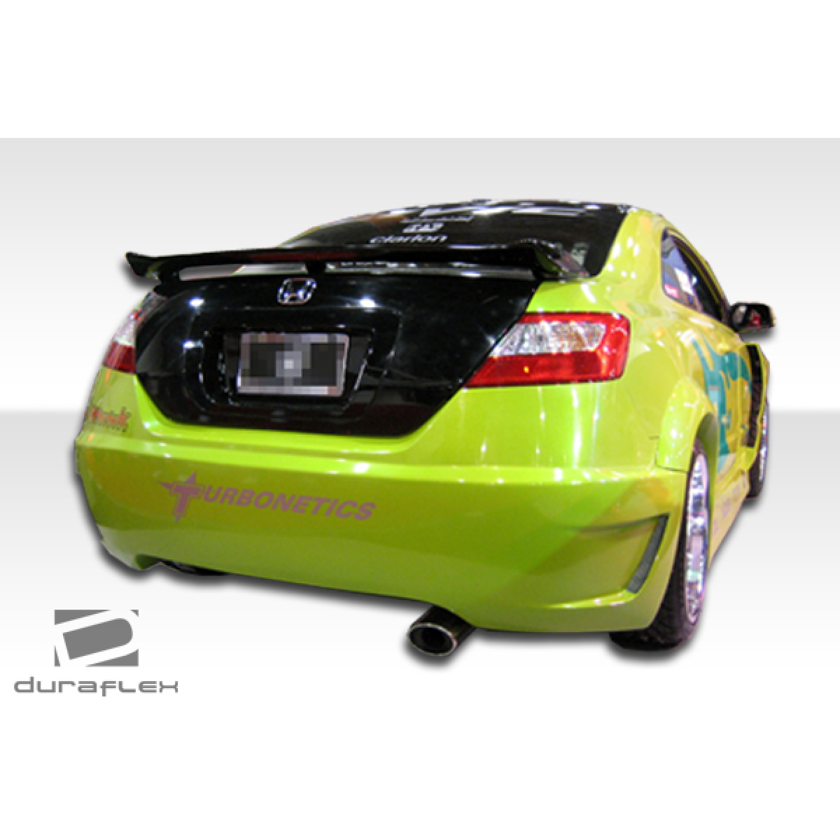 Modify your Honda Civic 2006 with our Exterior/Fenders - Rear angle view of Honda Civic Wide Body kit part