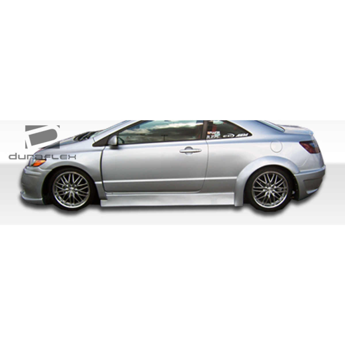 Modify your Honda Civic 2006 with our Exterior/Fenders - Side angle showing wide body rear fender flares