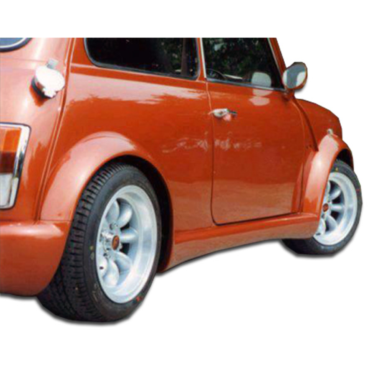 Modify your Mini Cooper 1959 with our Exterior/Fenders - View from a low side angle of the car part