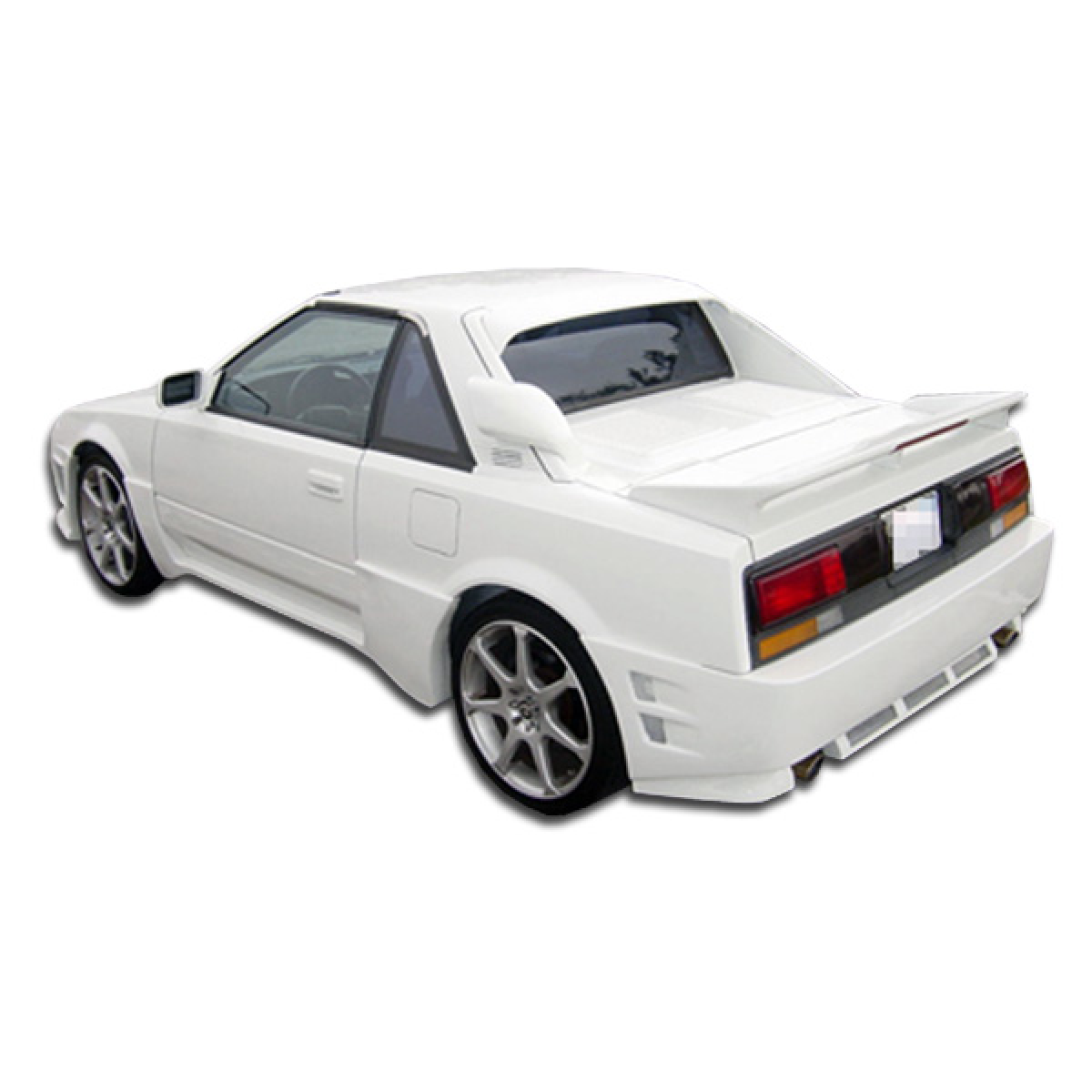 Modify your Toyota MR2 1985 with our Exterior/Complete Body Kits - Rear three quarter angle view of the vehicle