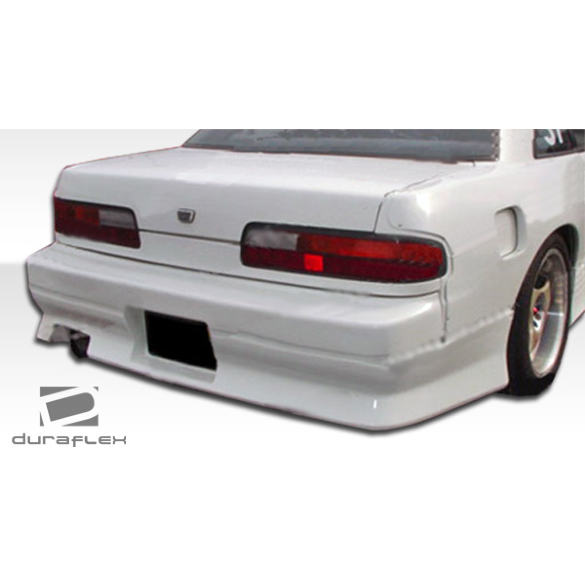 Modify your Nissan 240SX 1989 with our Exterior/Rear Bumpers or Lips - Rear angle view of Nissan 240SX body part