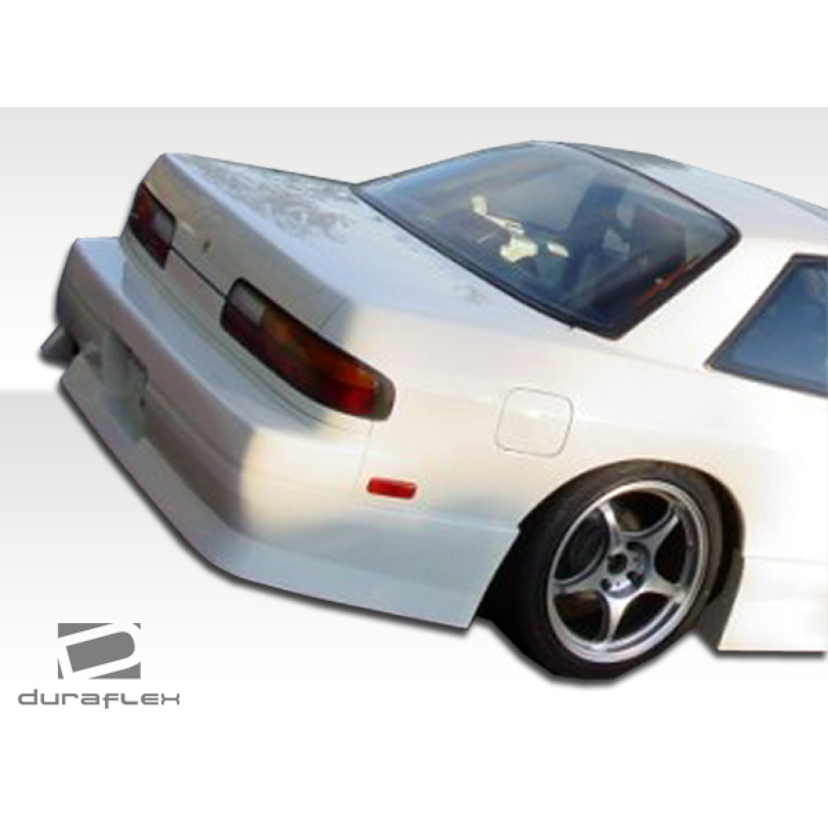 Modify your Nissan 240SX 1989 with our Exterior/Rear Bumpers or Lips - Rear three quarter angle view of vehicle