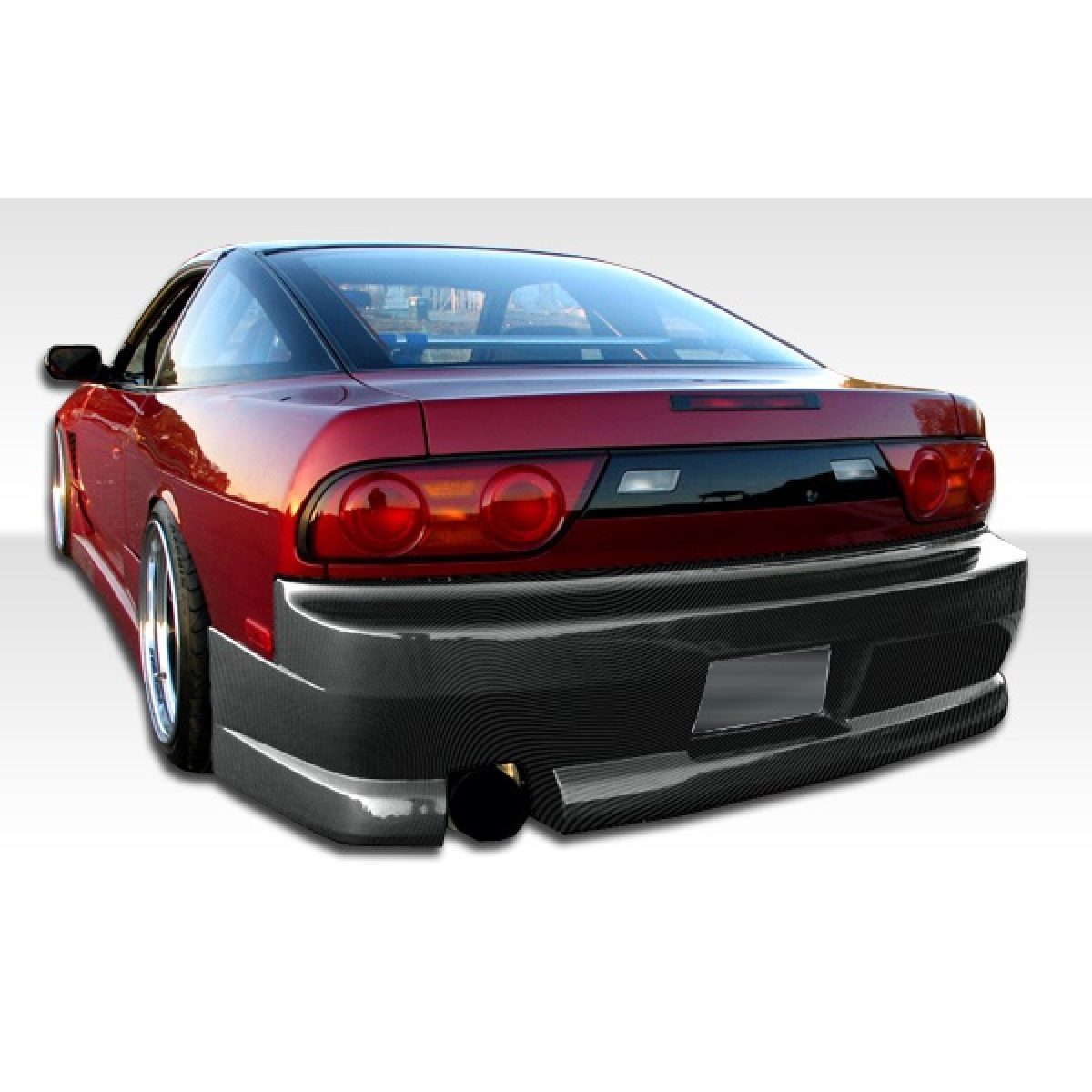 Modify your Nissan 240SX 1989 with our Exterior/Complete Body Kits - Rear angle showcasing the bumper design