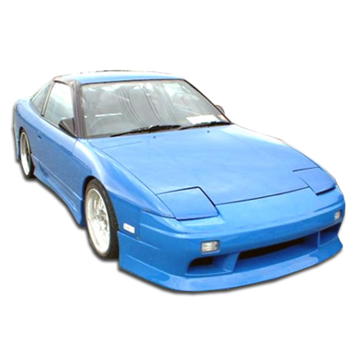 Modify your Nissan 240SX 1989 with our Exterior/Front Bumpers or Lips - Front quarter angle view of the vehicle