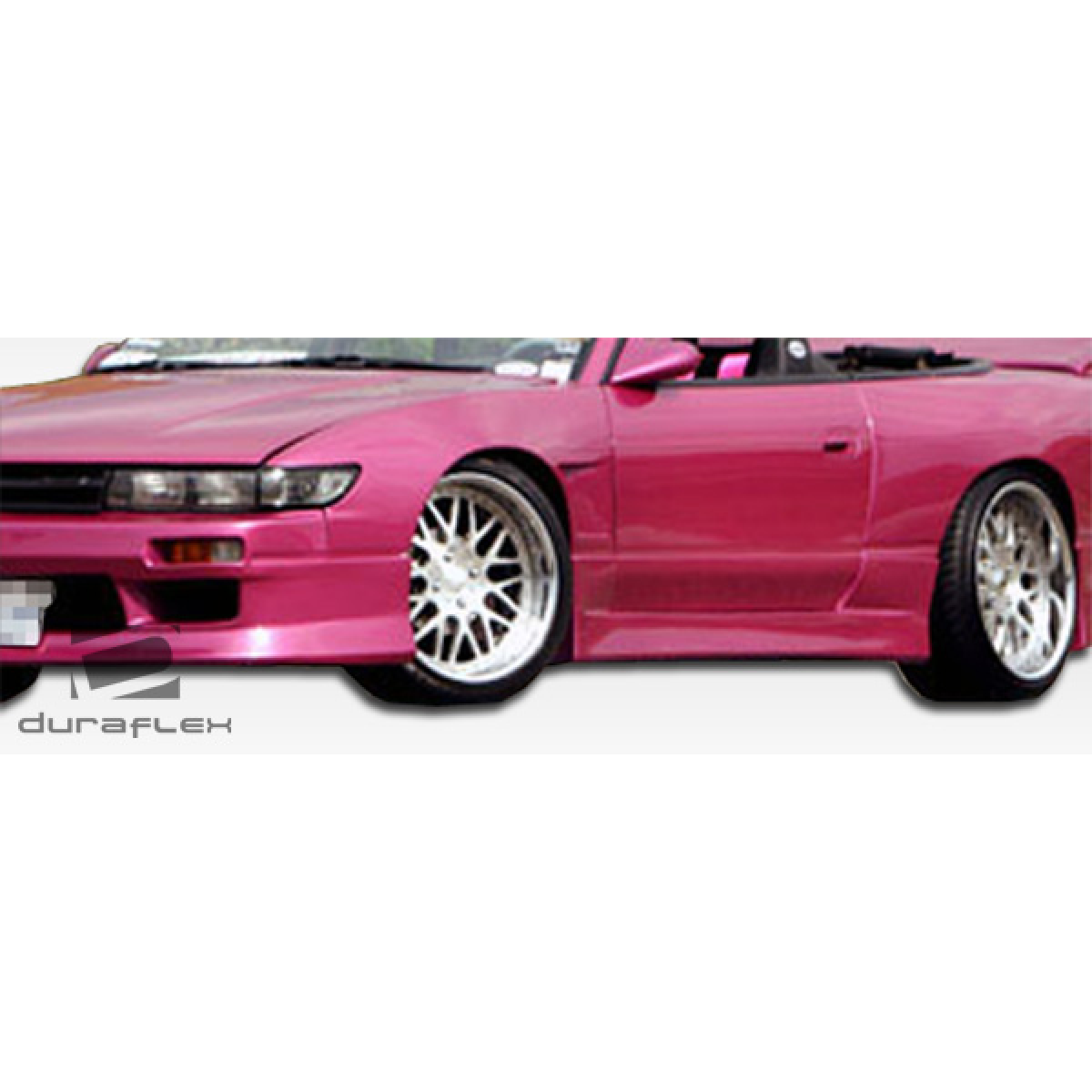 Modify your Nissan 240SX 1989 with our Exterior/Side Skirts - Side view showing detailed exterior design