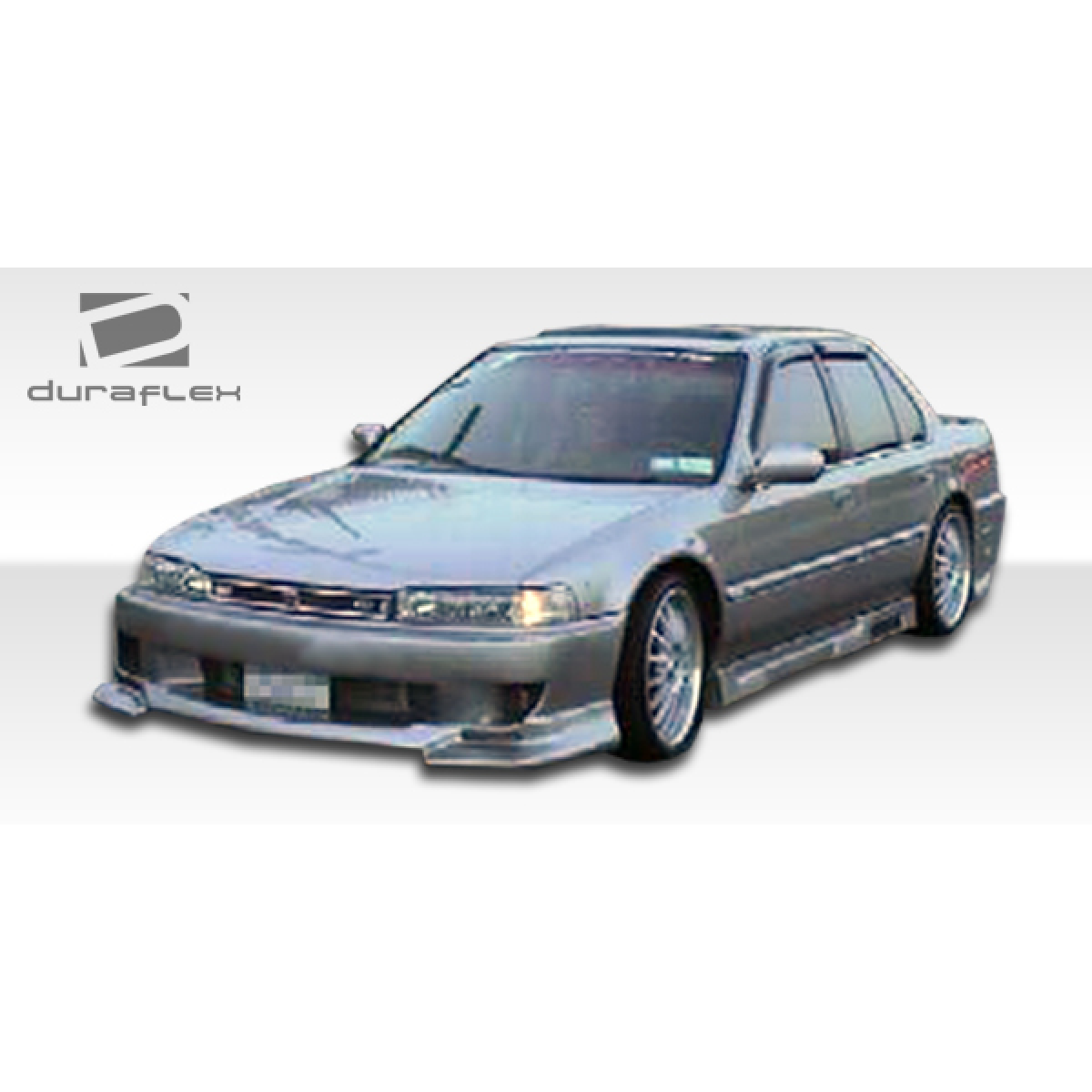 Modify your Honda Accord 1990 with our Exterior/Side Skirts - Front quarter angle showing side skirts clearly