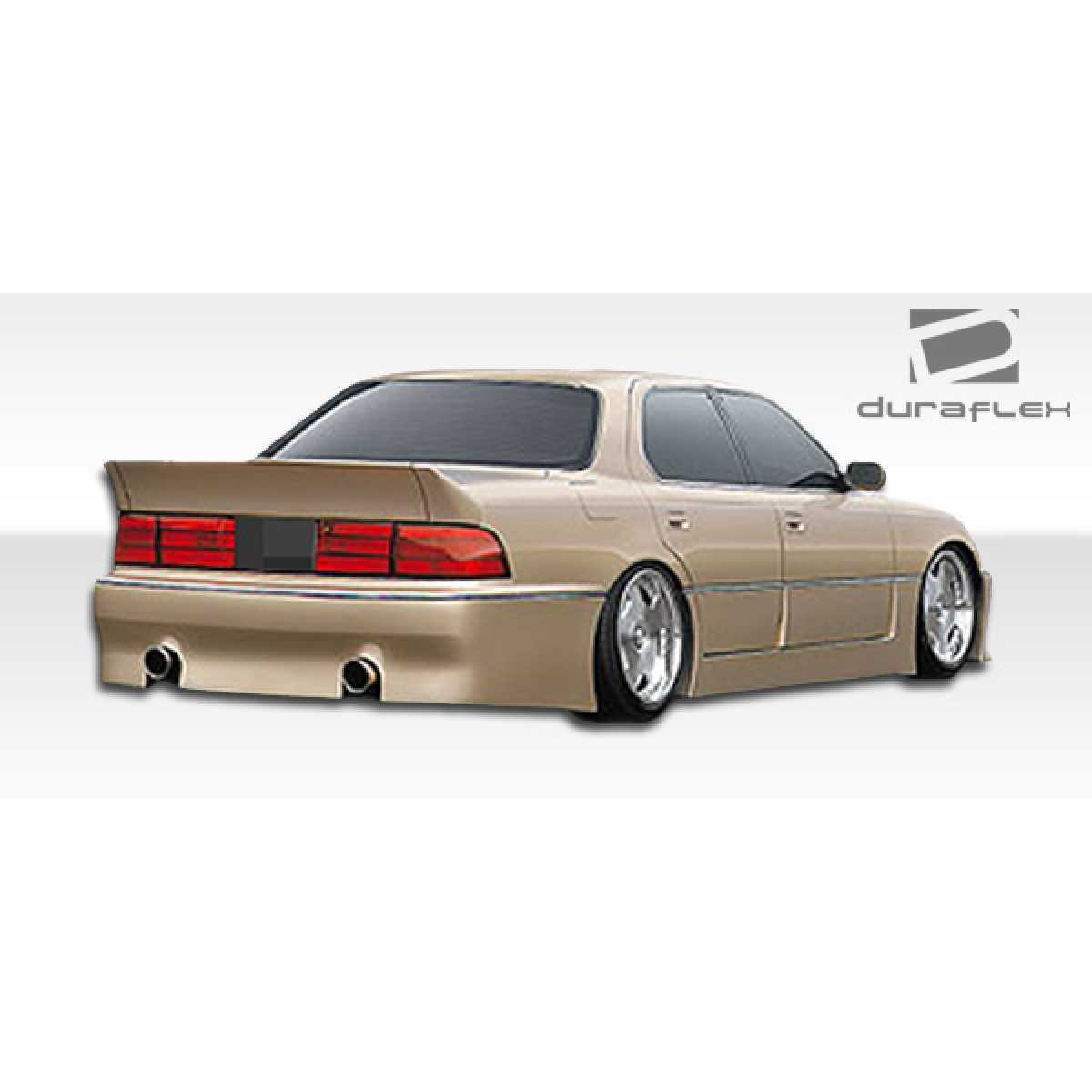 Modify your Lexus LS400 1990 with our Exterior/Side Skirts - View from the rear at a slight angle