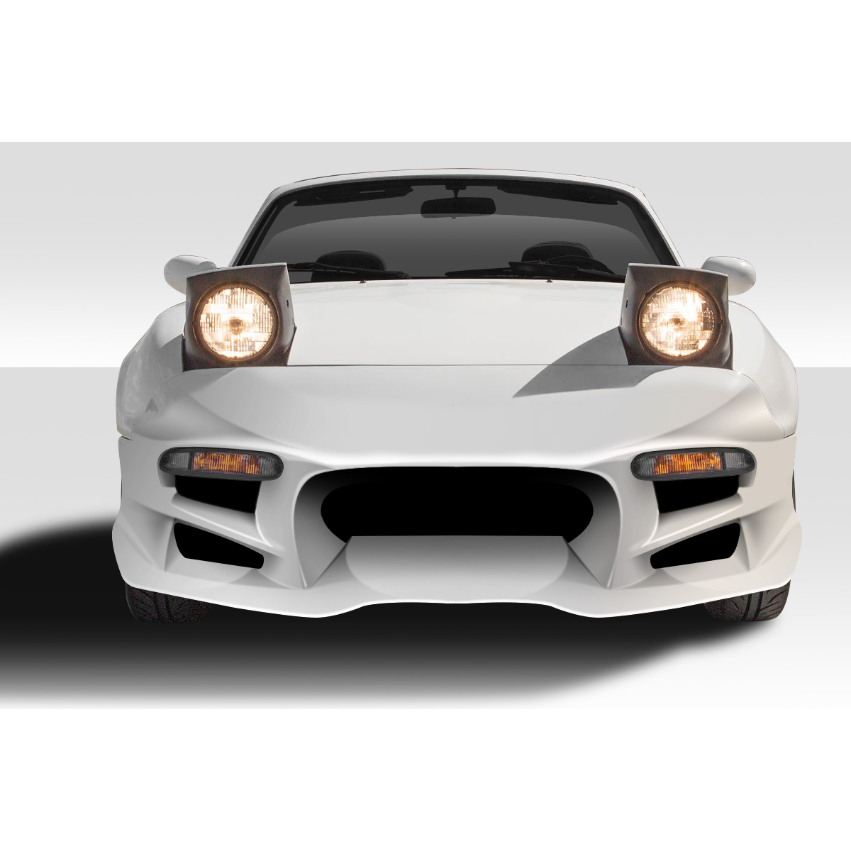 Modify your Mazda Miata 1990 with our Exterior/Complete Body Kits - Front view of vehicle at eye level