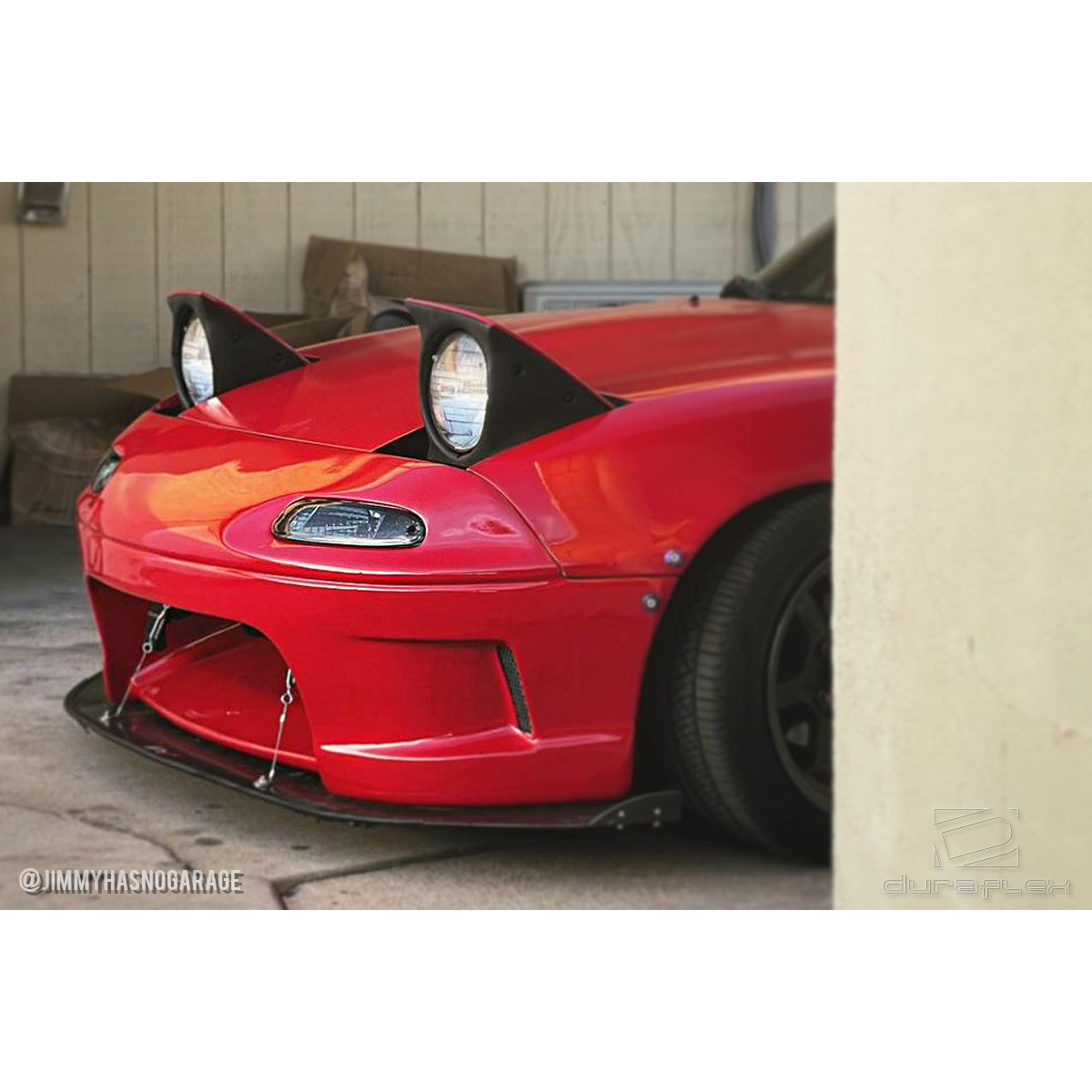 Modify your Mazda Miata 1990 with our Exterior/Front Bumpers or Lips - View at a slight angle from the front side