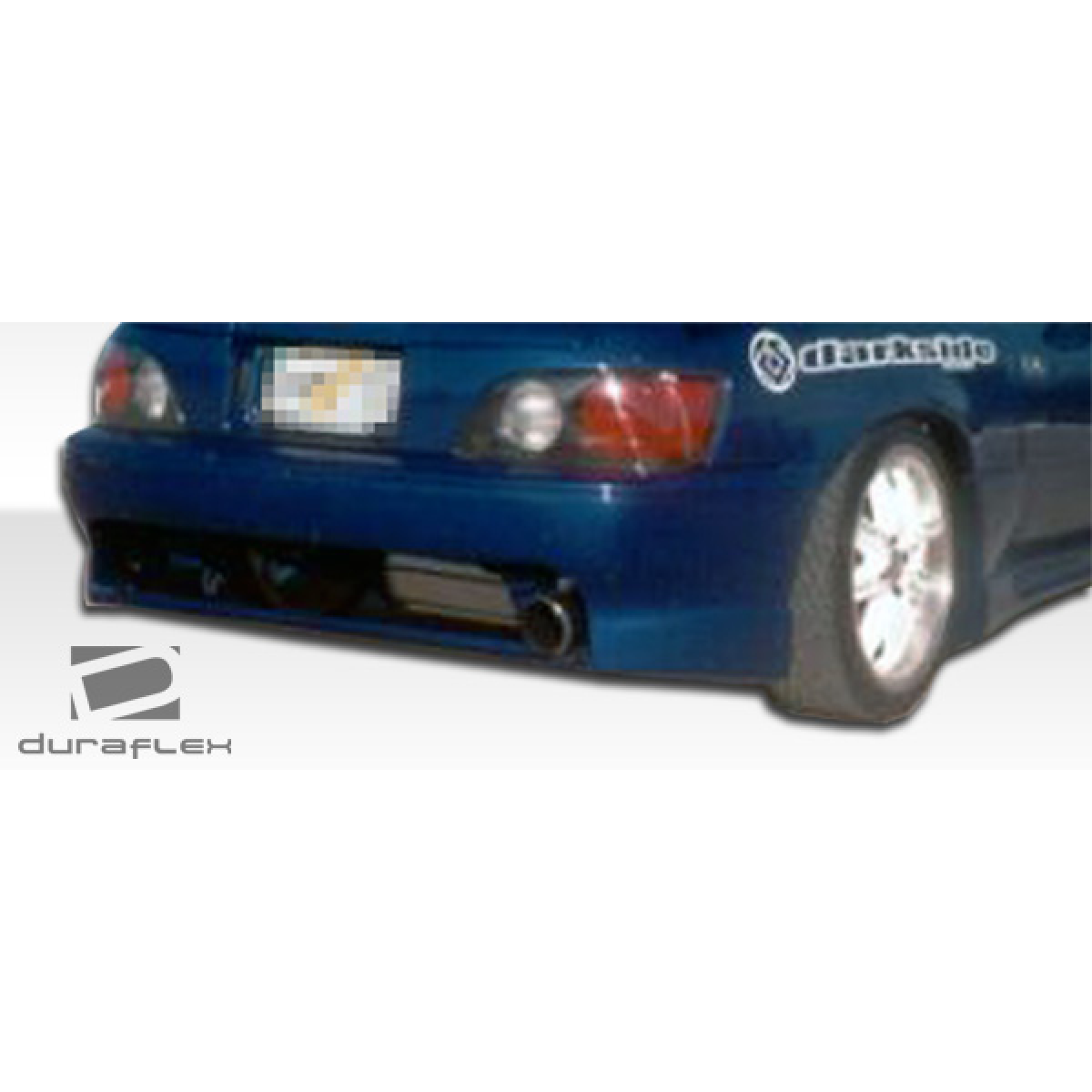 Modify your Mazda Miata 1990 with our Exterior/Rear Bumpers or Lips - Rear view angle of the bumper part displayed