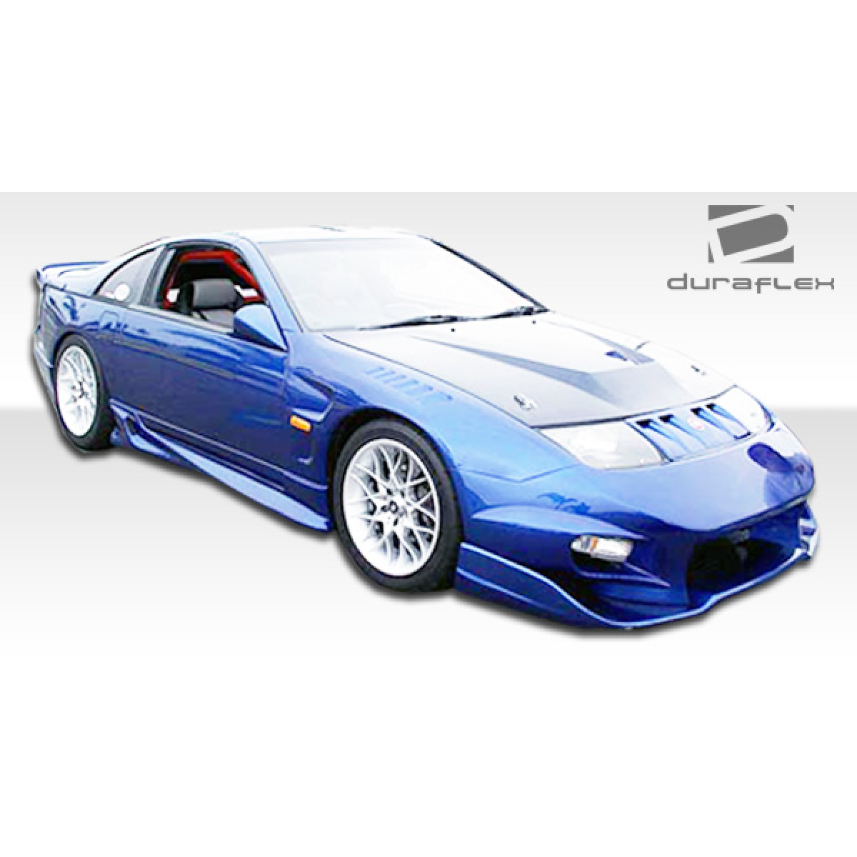 Modify your Nissan 300ZX 1990 with our Exterior/Side Skirts - Image shows car from a front three quarter angle