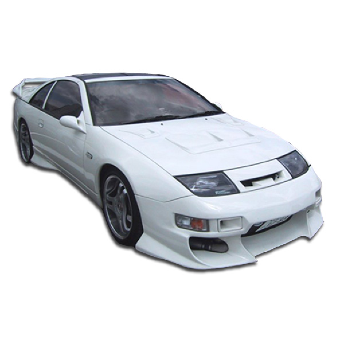 Modify your Nissan 300ZX 1990 with our Exterior/Front Bumpers or Lips - Front angle view of a Nissan 300ZX Z32