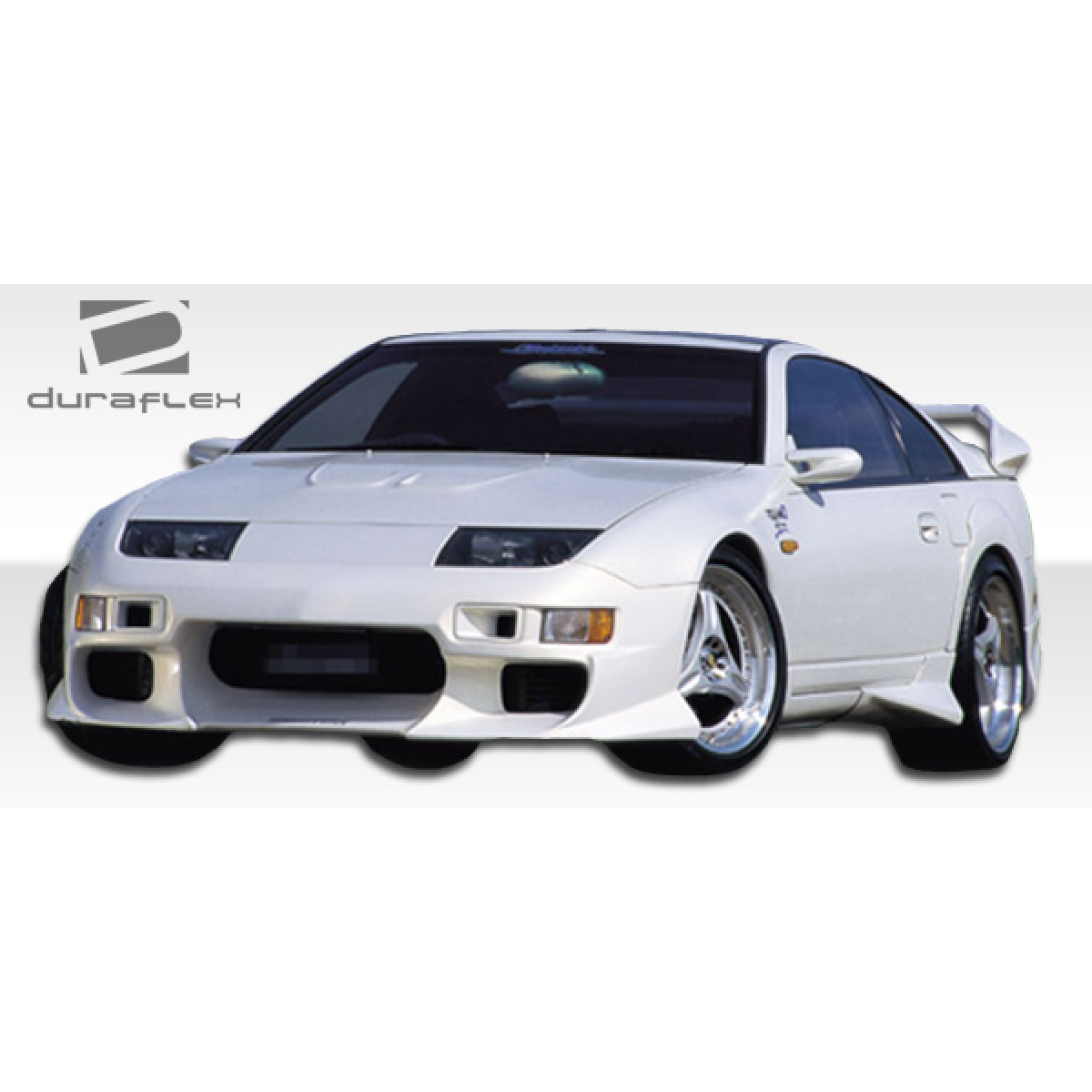 Modify your Nissan 300ZX 1990 with our Exterior/Front Bumpers or Lips - Front angle view of the Nissan 300ZX