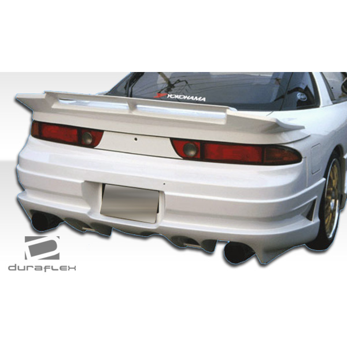 Modify your Mitsubishi 3000GT 1991 with our Exterior/Rear Bumpers or Lips - Rear view angle of a modified vehicle bumper