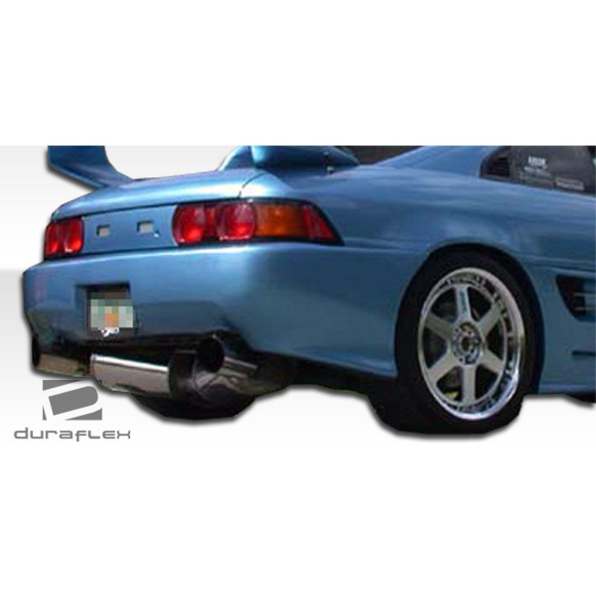 Modify your Toyota MR2 1991 with our Exterior/Complete Body Kits - Rear angle view of a blue Toyota MR2