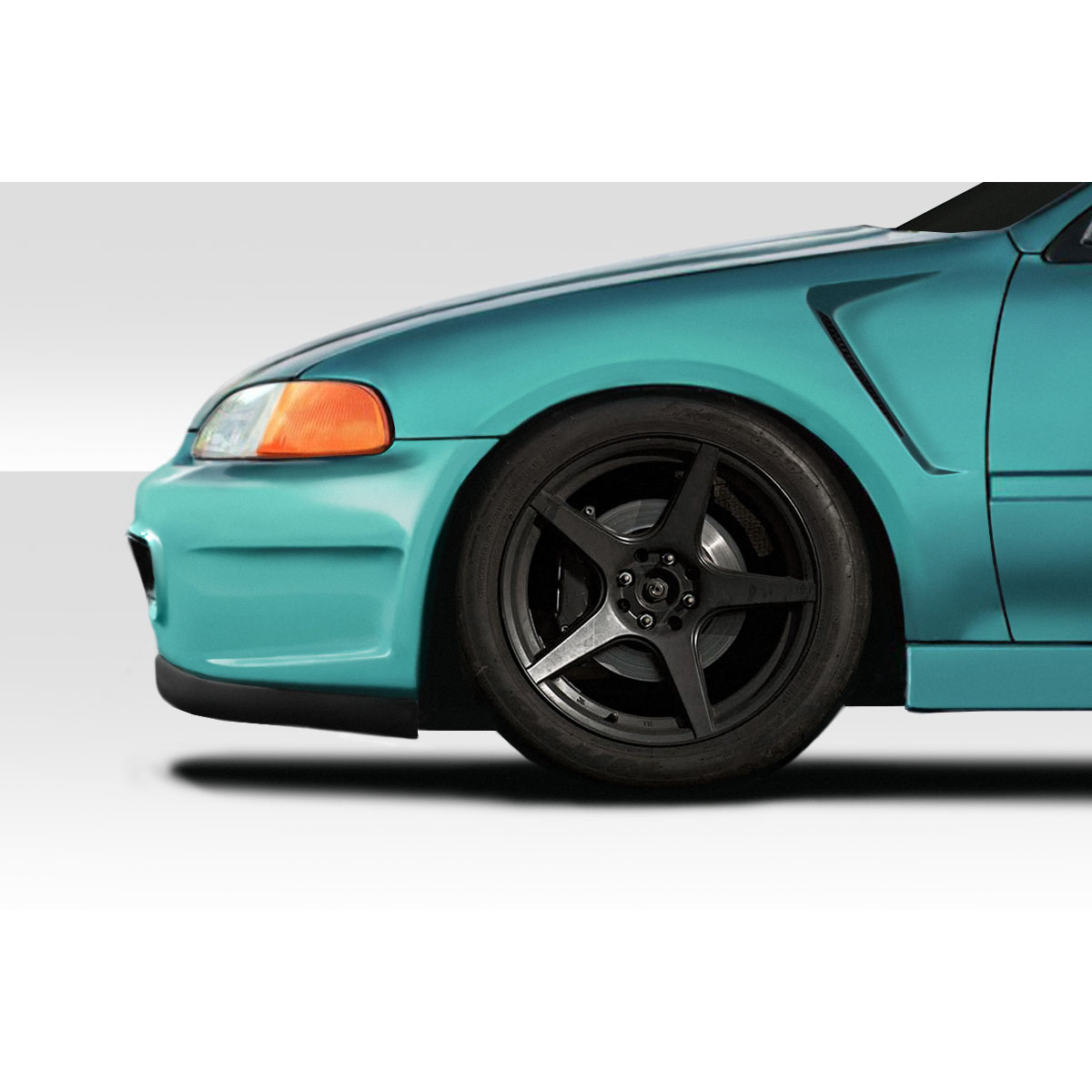 Modify your Honda Civic 1992 with our Exterior/Fenders - Image shows right front angle of vehicle