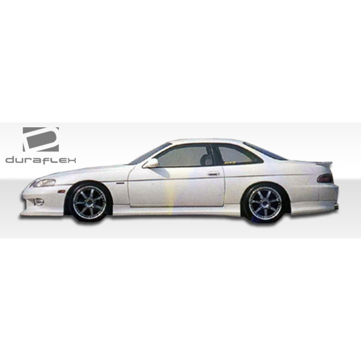 Modify your Lexus SC300 1992 with our Exterior/Side Skirts - Side view of the vehicle with a slight angle