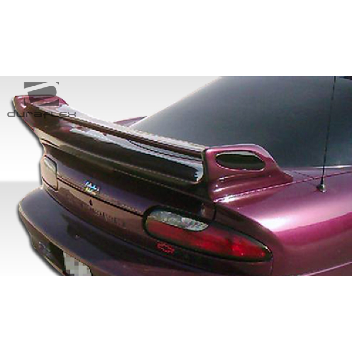 Modify your Chevrolet Camaro 1993 with our Exterior/Wings - Rear view angle showing the wing attachment