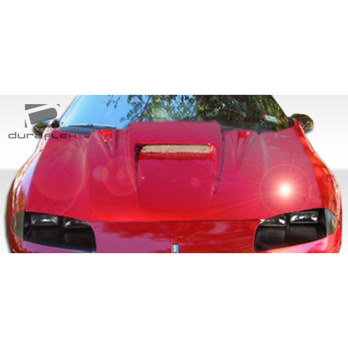 Modify your Chevrolet Camaro 1993 with our Exterior/Hoods - Front view of hood at a slight downward angle