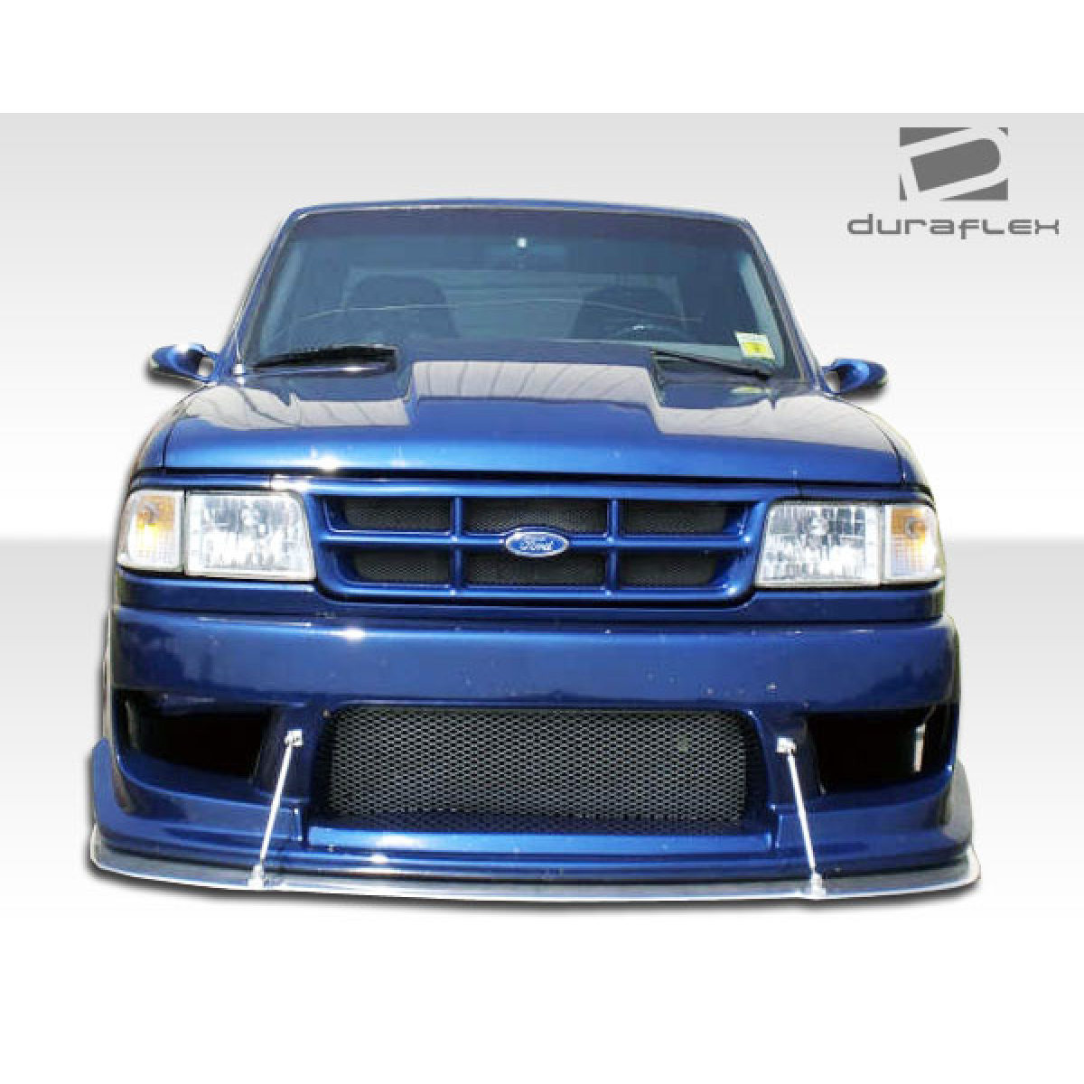 Modify your Ford Ranger 1993 with our Exterior/Front Bumpers or Lips - Front view of the bumper at a straight angle