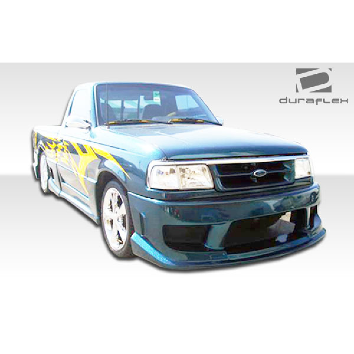 Modify your Ford Ranger 1993 with our Exterior/Front Bumpers or Lips - Image shows vehicle from front left angle