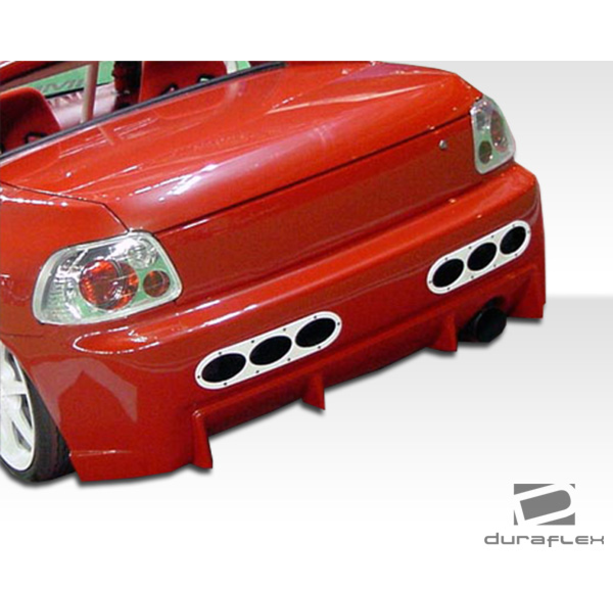 Modify your Honda Civic del Sol 1993 with our Exterior/Rear Bumpers or Lips - The part is viewed from a slightly angled rear perspective