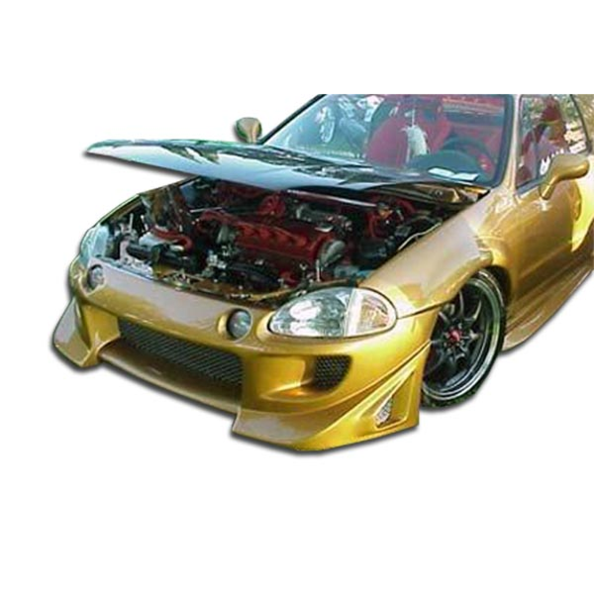 Modify your Honda Civic del Sol 1993 with our Exterior/Front Bumpers or Lips - Front view at a slight angle