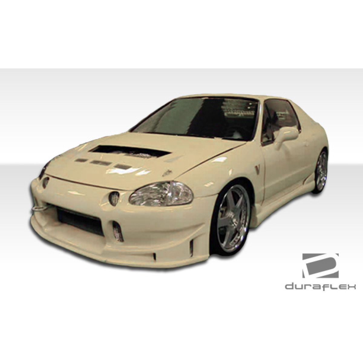 Modify your Honda Civic del Sol 1993 with our Exterior/Side Skirts - Front three quarter angle view of the vehicle