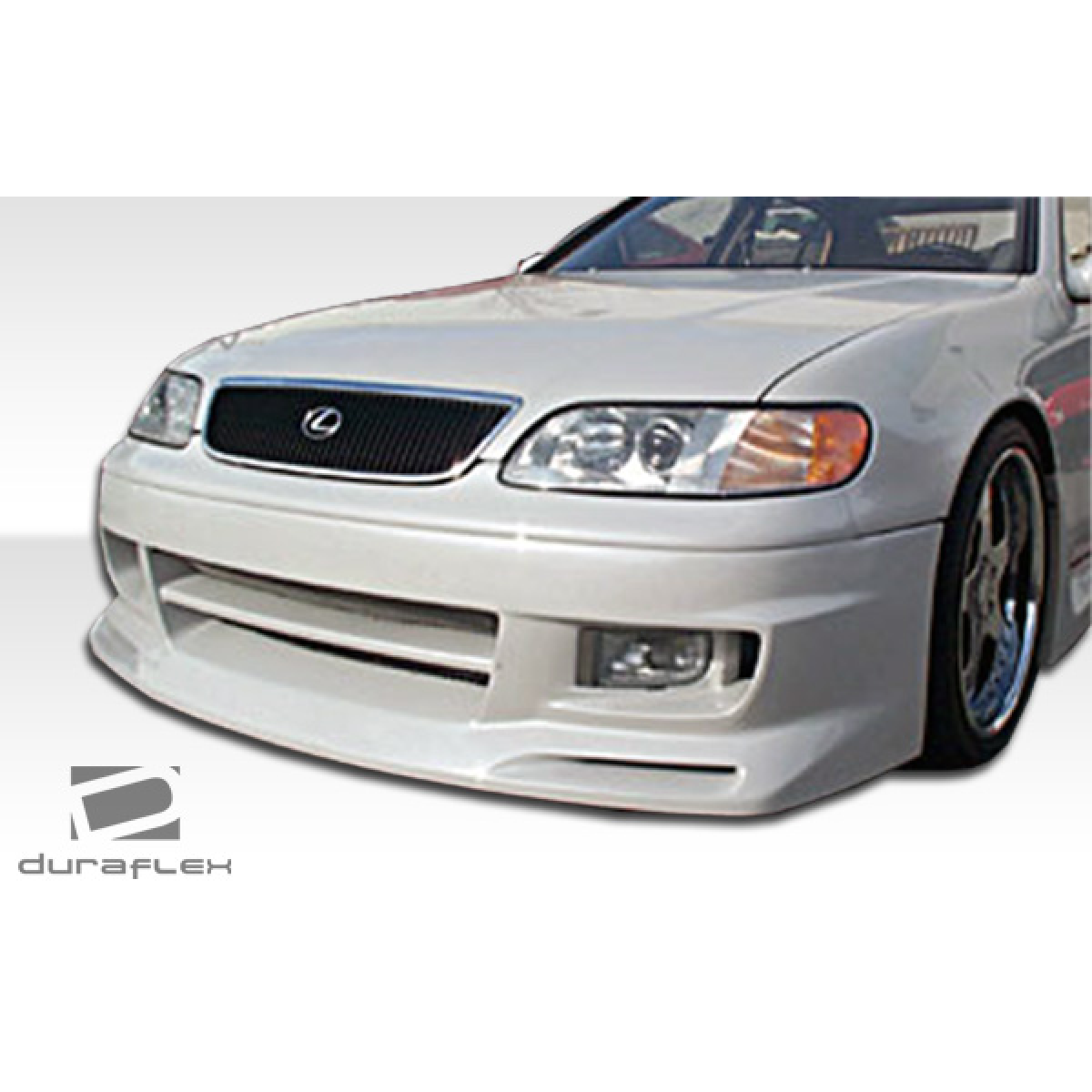 Modify your Lexus GS300 1993 with our Exterior/Front Bumpers - Front view at low angle showcasing bumper design