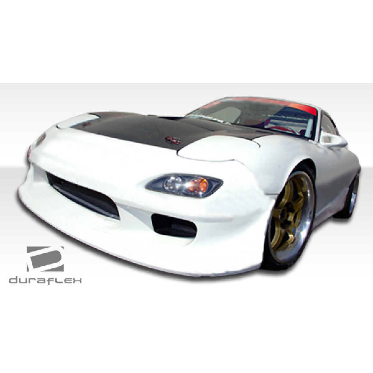 Modify your Mazda RX-7 1993 with our Exterior/Front Bumpers or Lips - Front angle view of bumper with sleek design