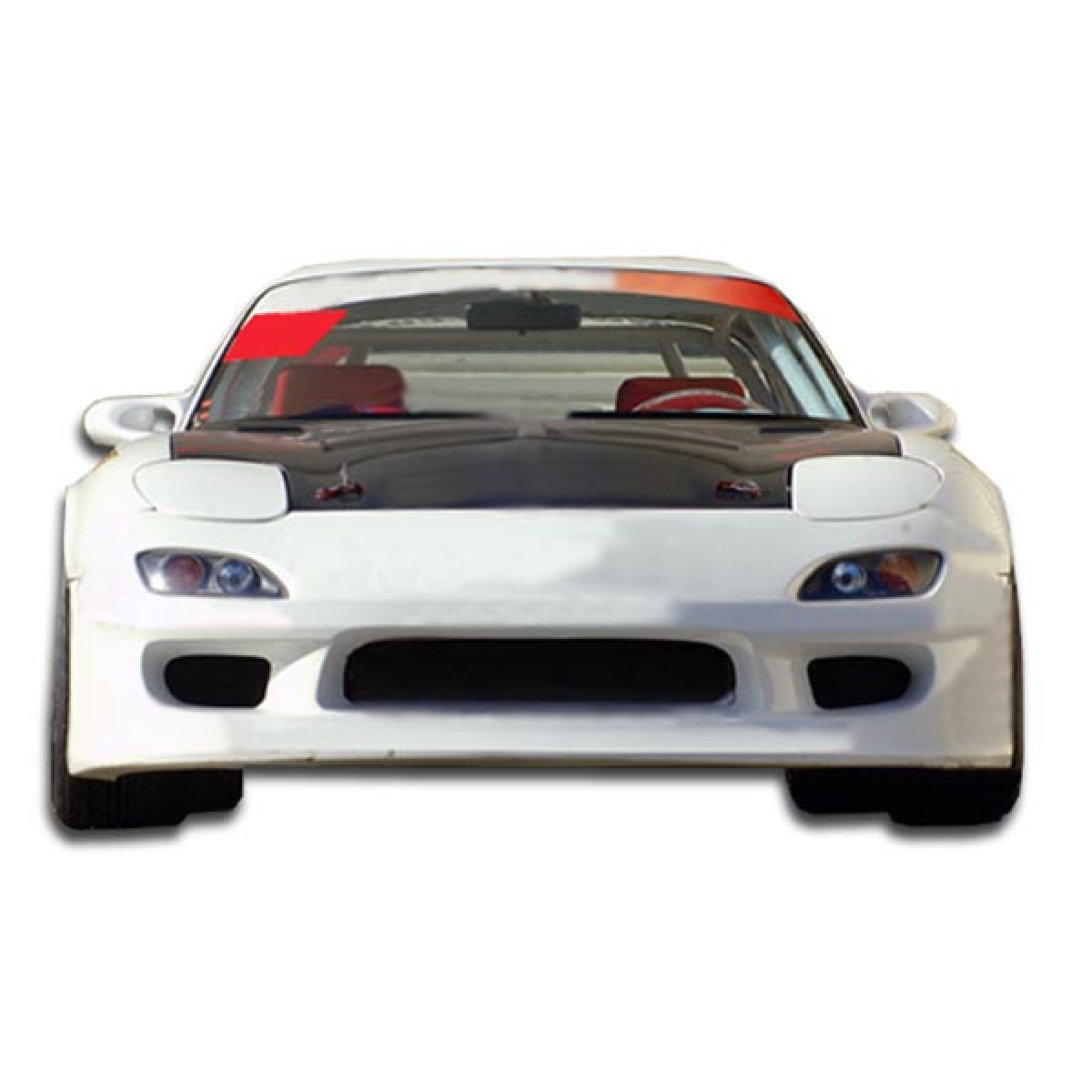 Modify your Mazda RX-7 1993 with our Exterior/Front Bumpers or Lips - Front view at eye level angle